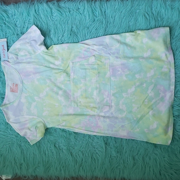 NWT Cat & Jack 2pk girls short sleeve knit dress light purple size large 10-12 - Picture 3 of 6